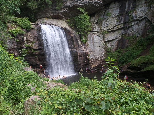 Looking Glass Falls Pisgah Forest. 