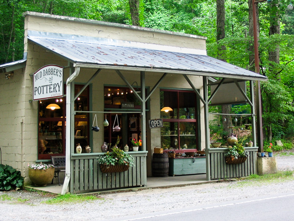 Fun things to do in Brevard NC : Mud Dabbers Pottery Brevard, NC. 