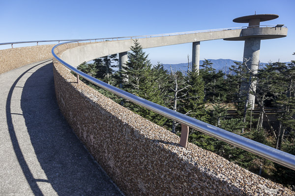 Fun things to do in Brevard NC : Clingmans Dome in Great Smoky Mountains Park. 