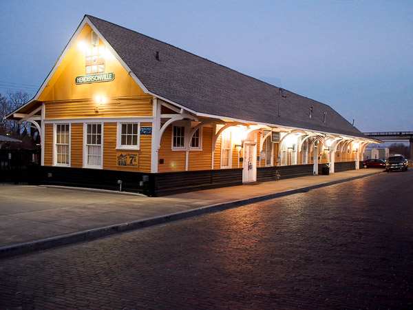 Hendersonville Train Depot in Hendersonville, NC.